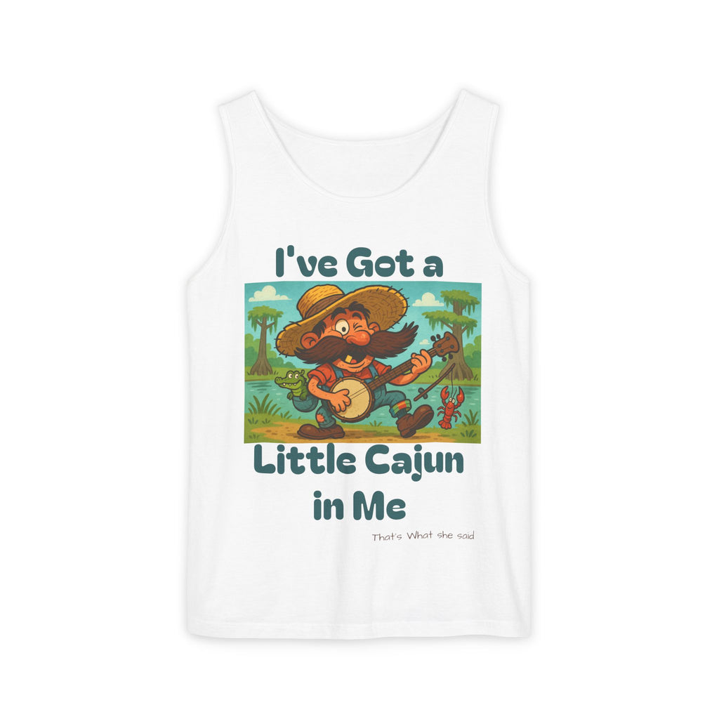Tank Top - Funny 'I've Got a Little Cajun in Me' Design