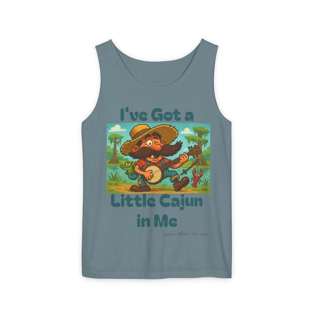 Tank Top - Funny 'I've Got a Little Cajun in Me' Design