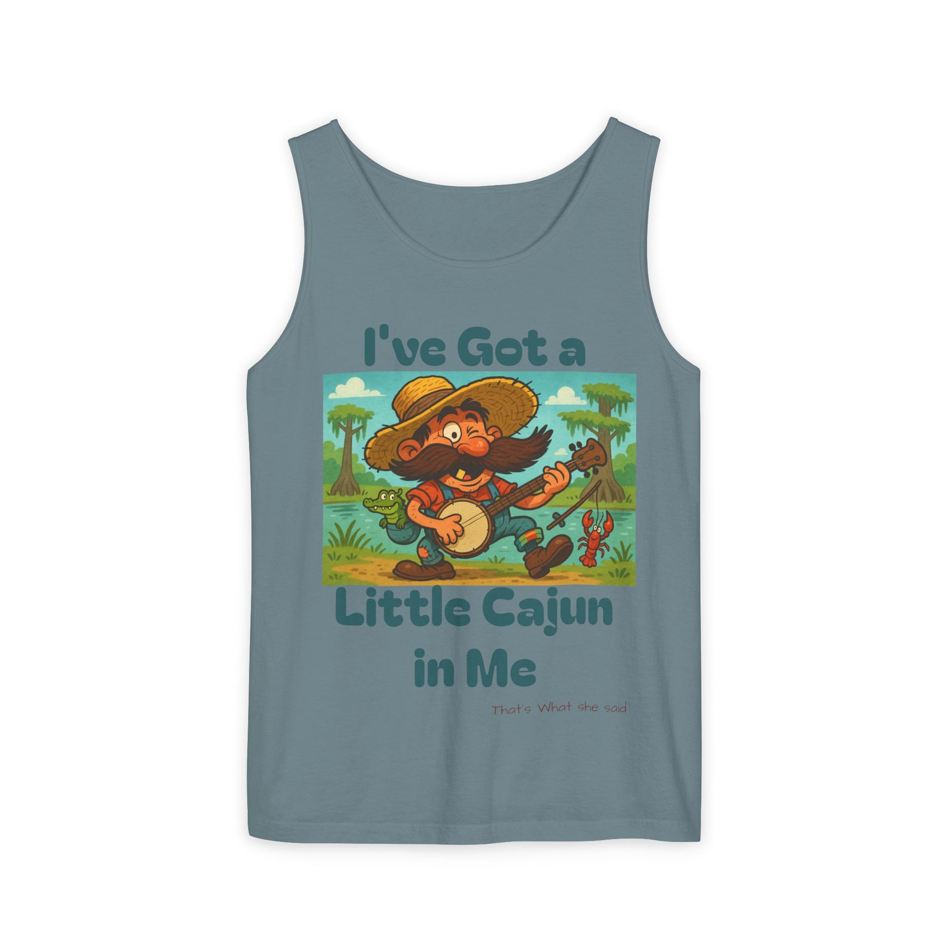 Tank Top - Funny 'I've Got a Little Cajun in Me' Design
