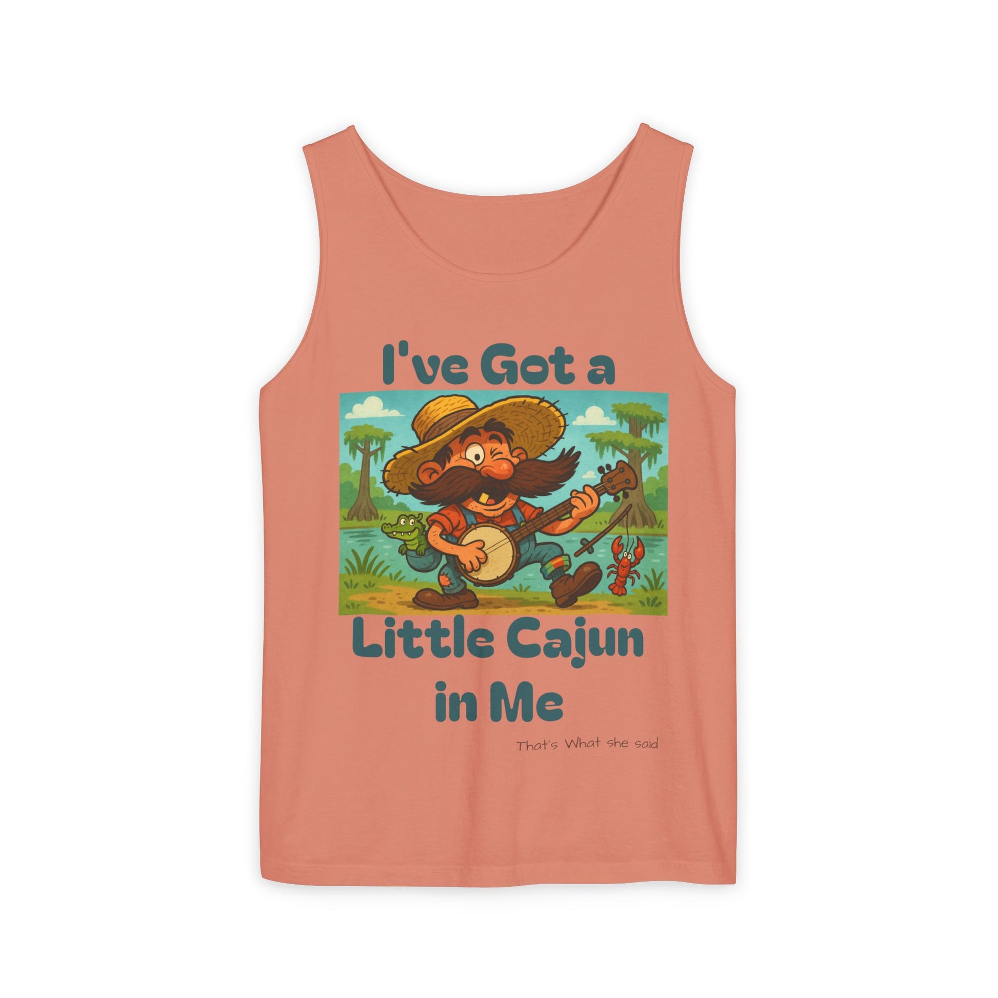 Tank Top - Funny 'I've Got a Little Cajun in Me' Design