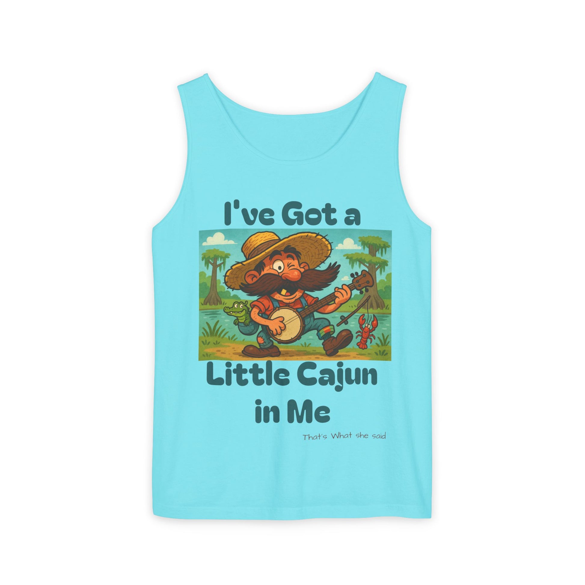 Tank Top - Funny 'I've Got a Little Cajun in Me' Design