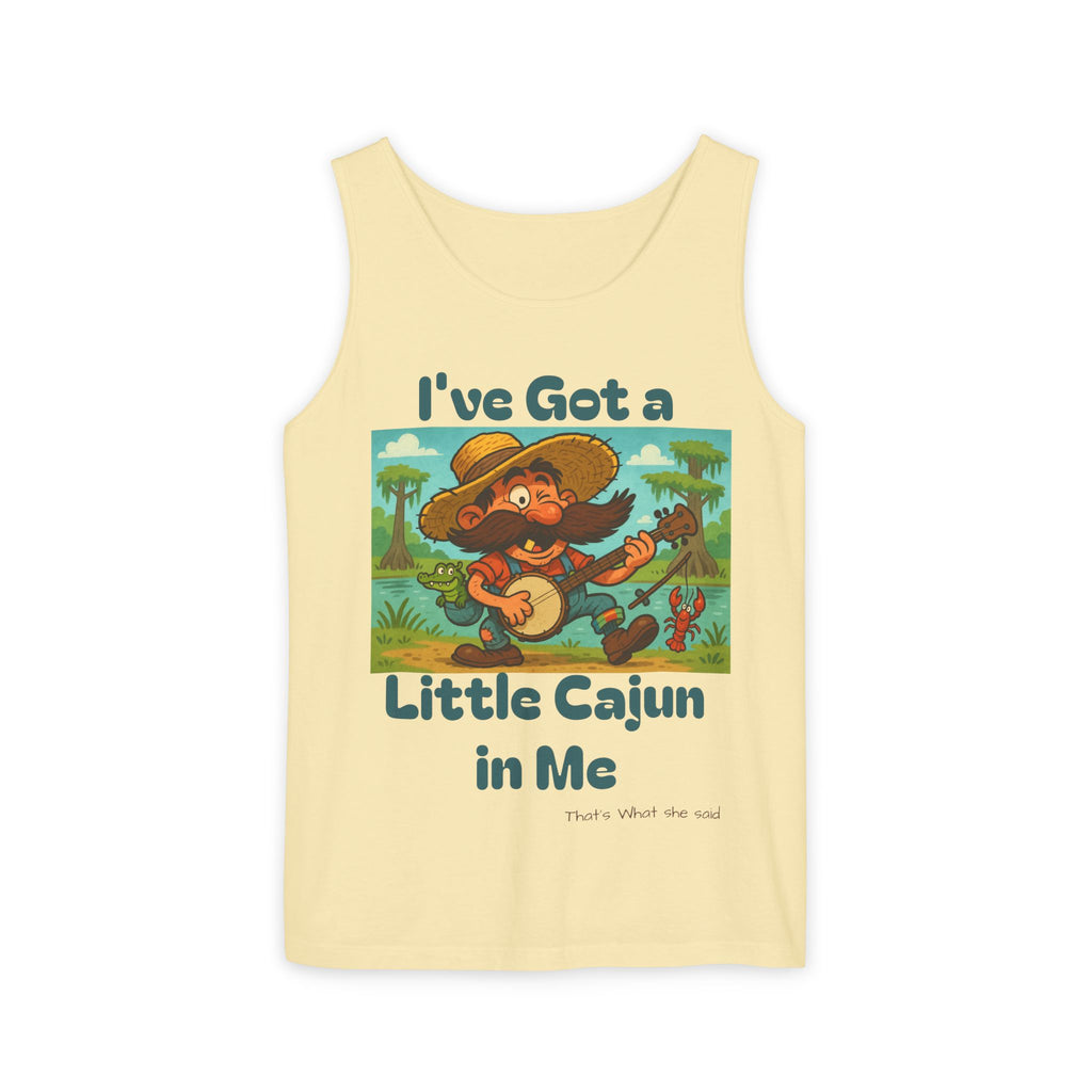 Tank Top - Funny 'I've Got a Little Cajun in Me' Design