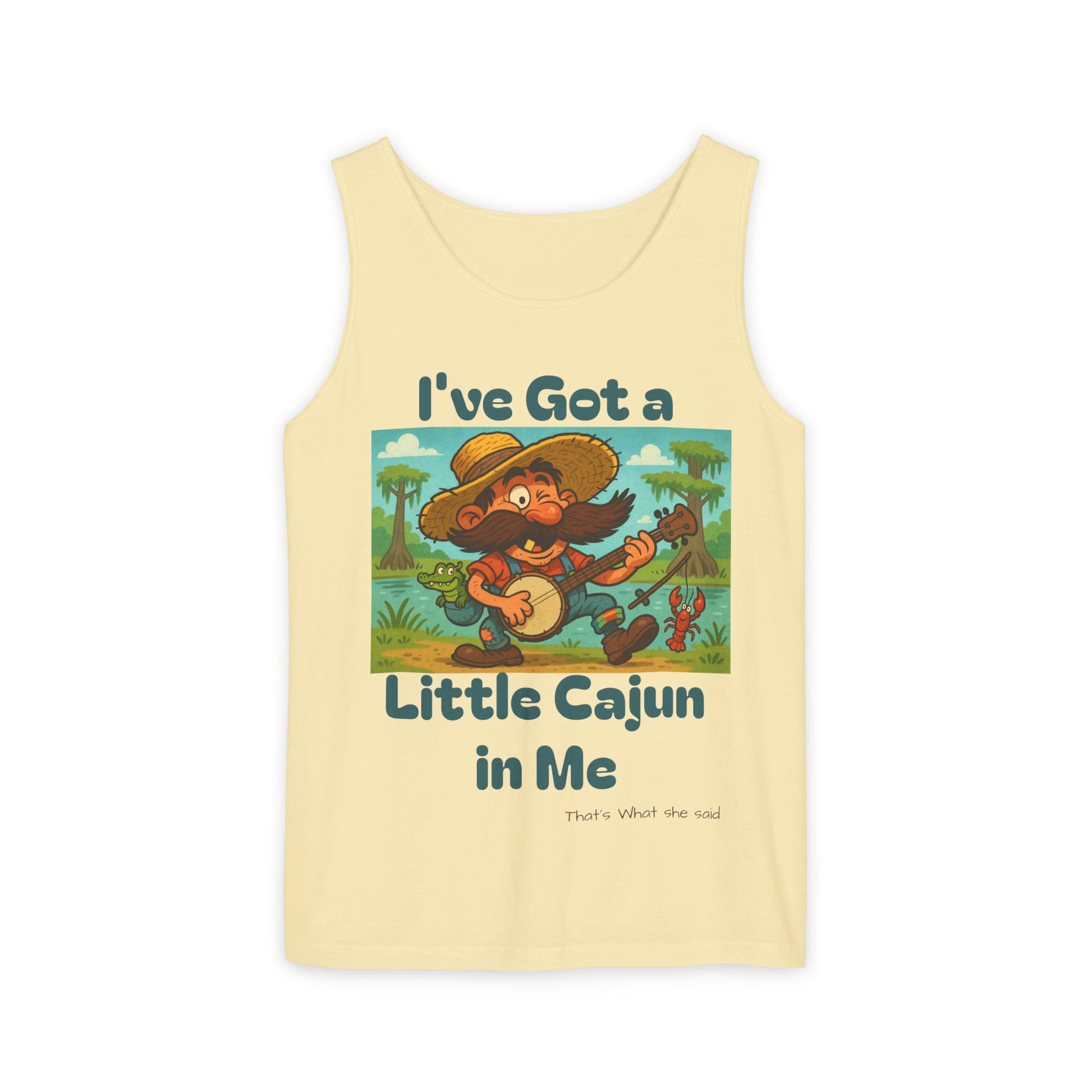 Tank Top - Funny 'I've Got a Little Cajun in Me' Design