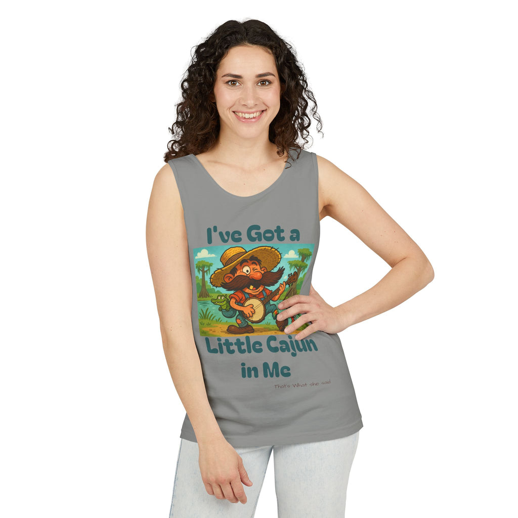 Tank Top - Funny 'I've Got a Little Cajun in Me' Design