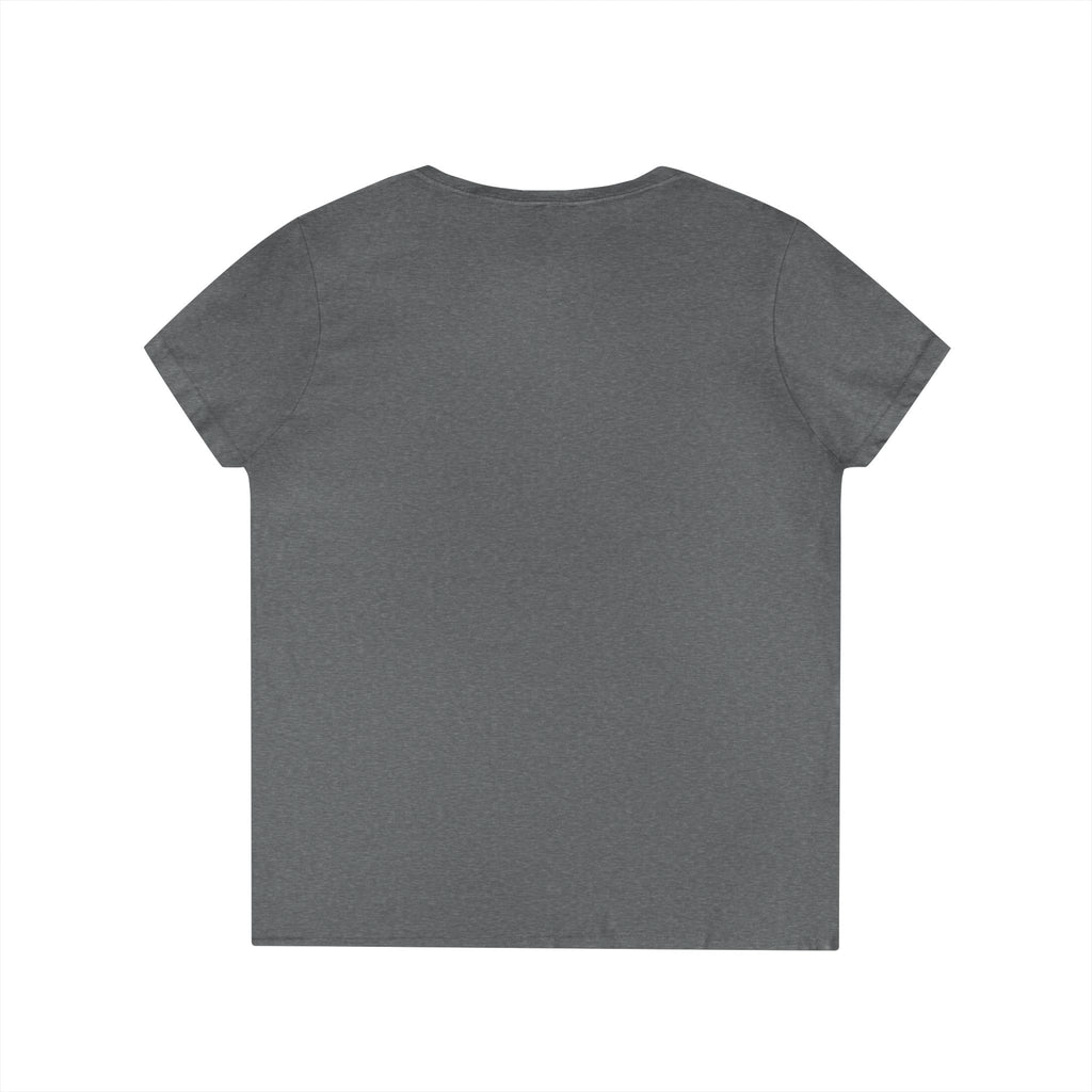 Funny Ladies V-Neck T-Shirt - I'm sorry he's an idiot