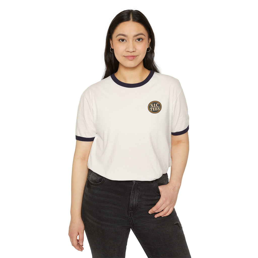 Cursive Retro Ringer Tee