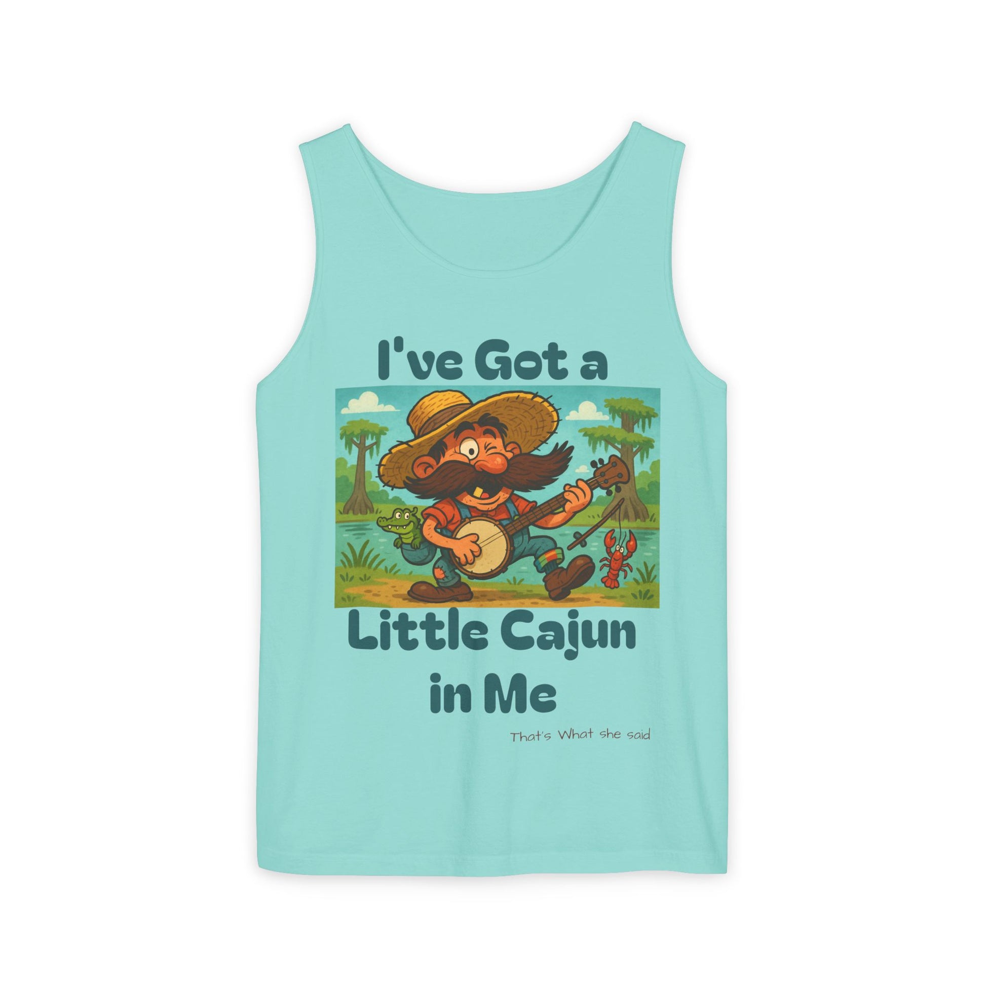 Tank Top - Funny 'I've Got a Little Cajun in Me' Design