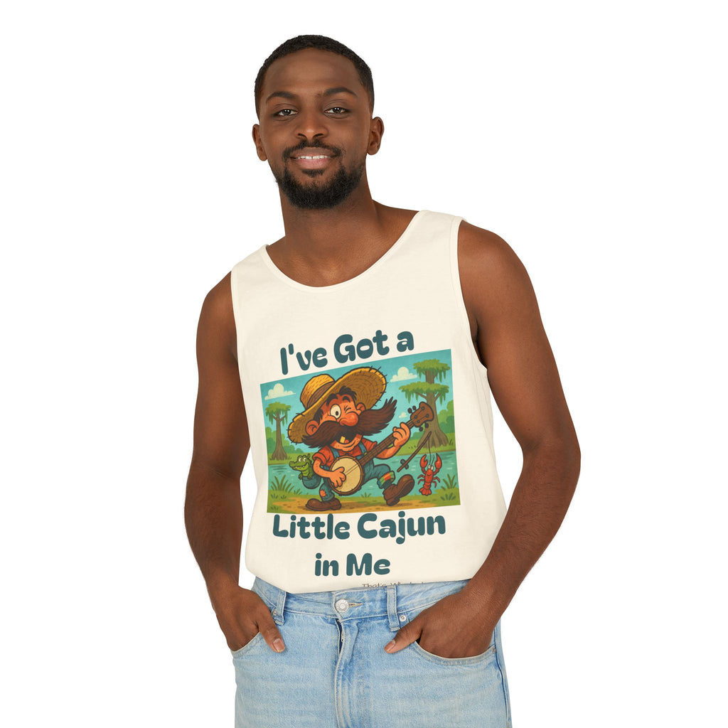 Tank Top - Funny 'I've Got a Little Cajun in Me' Design