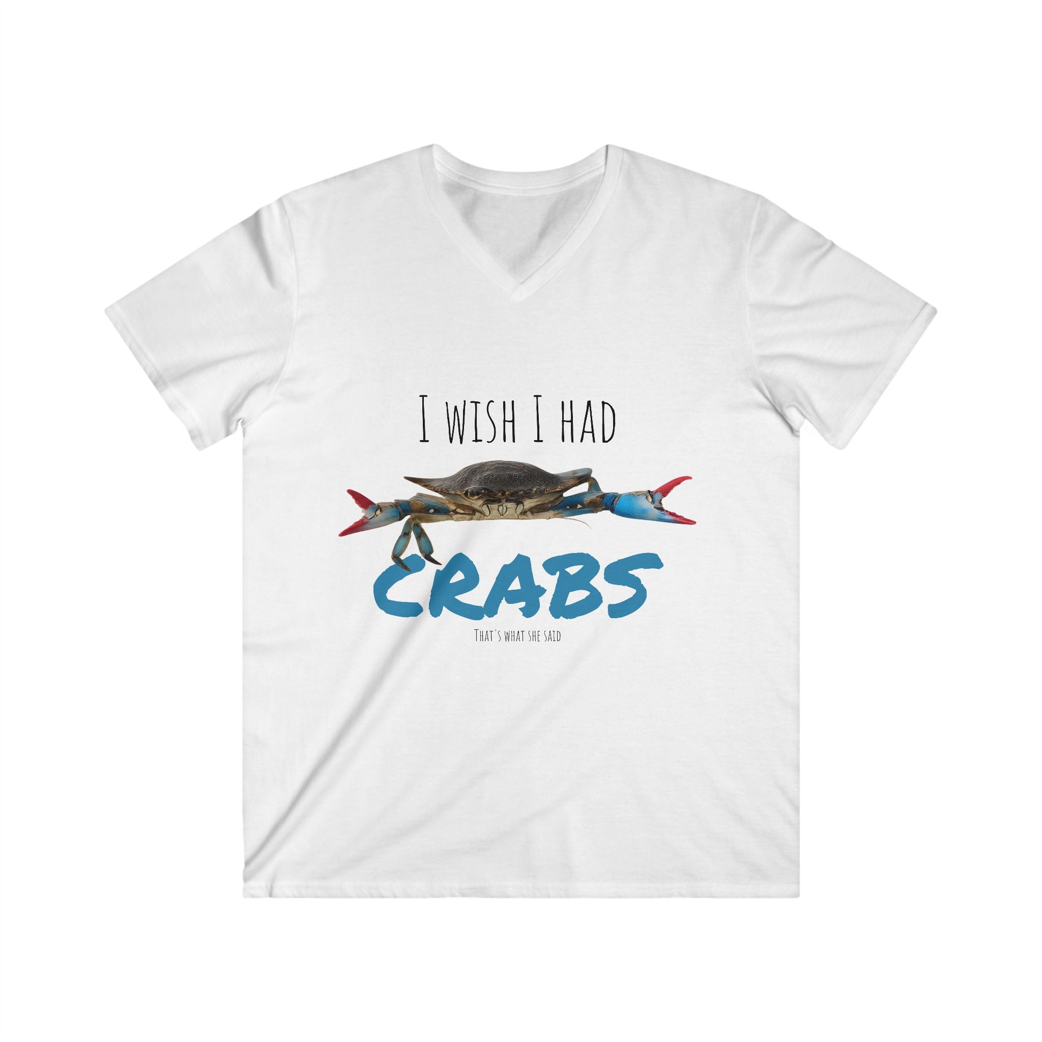 Graphic Tee - Blue Crab 'I wish I had crabs - that's what she said'