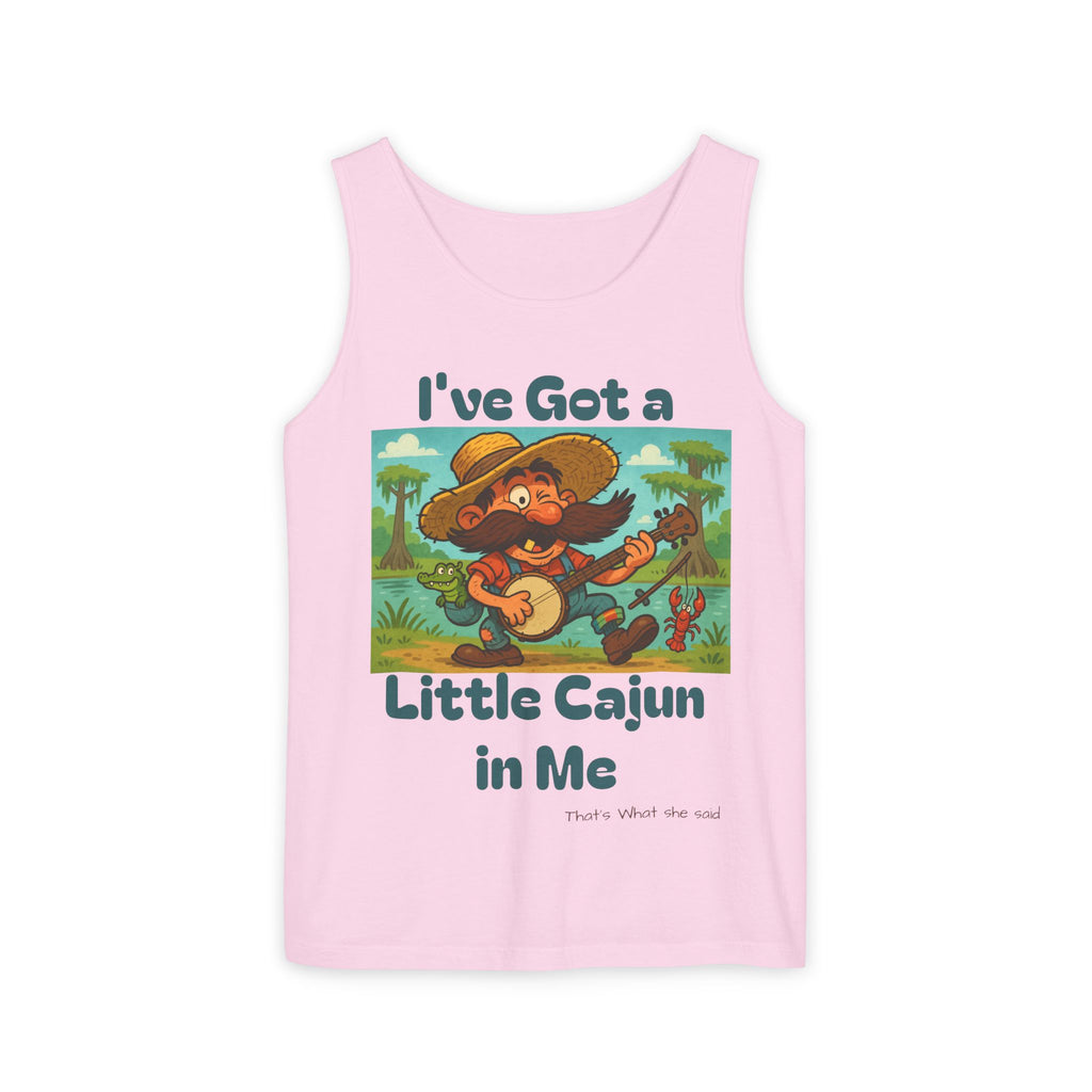 Tank Top - Funny 'I've Got a Little Cajun in Me' Design