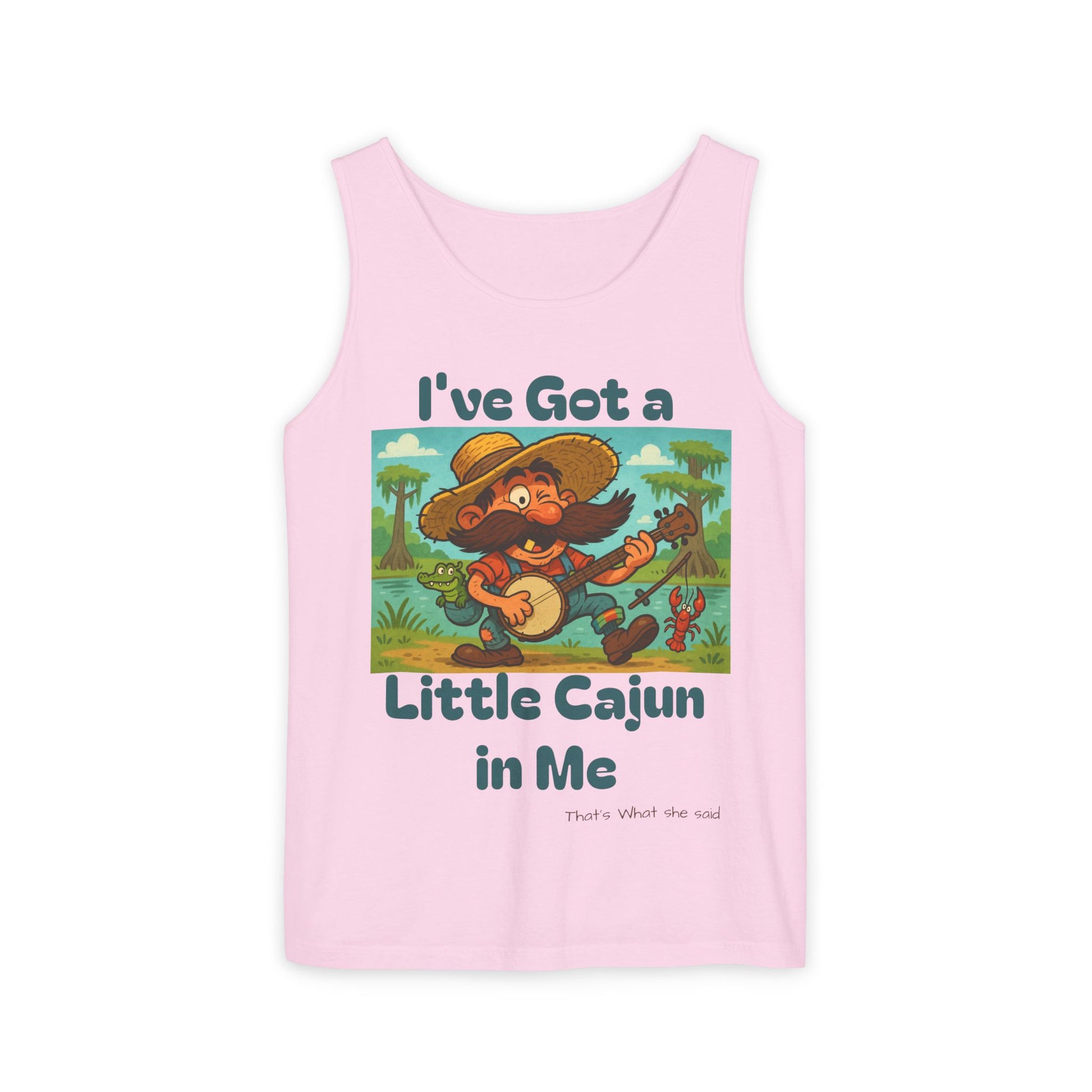 Tank Top - Funny 'I've Got a Little Cajun in Me' Design