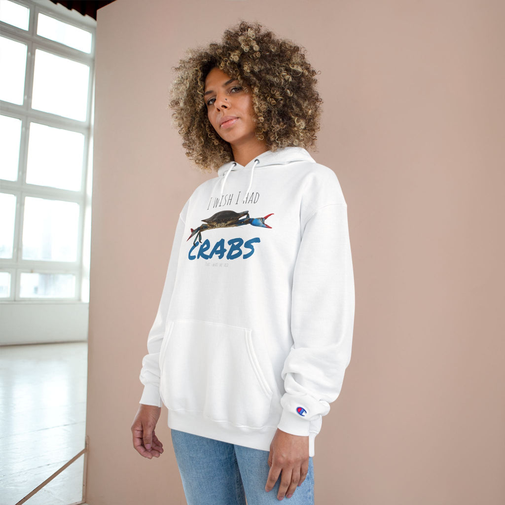 Funny Crab Hoodie, I Wish I Had Crabs Sweatshirt, Beachwear, Gift for Fisherman, Casual Wear, Summer Clothing
