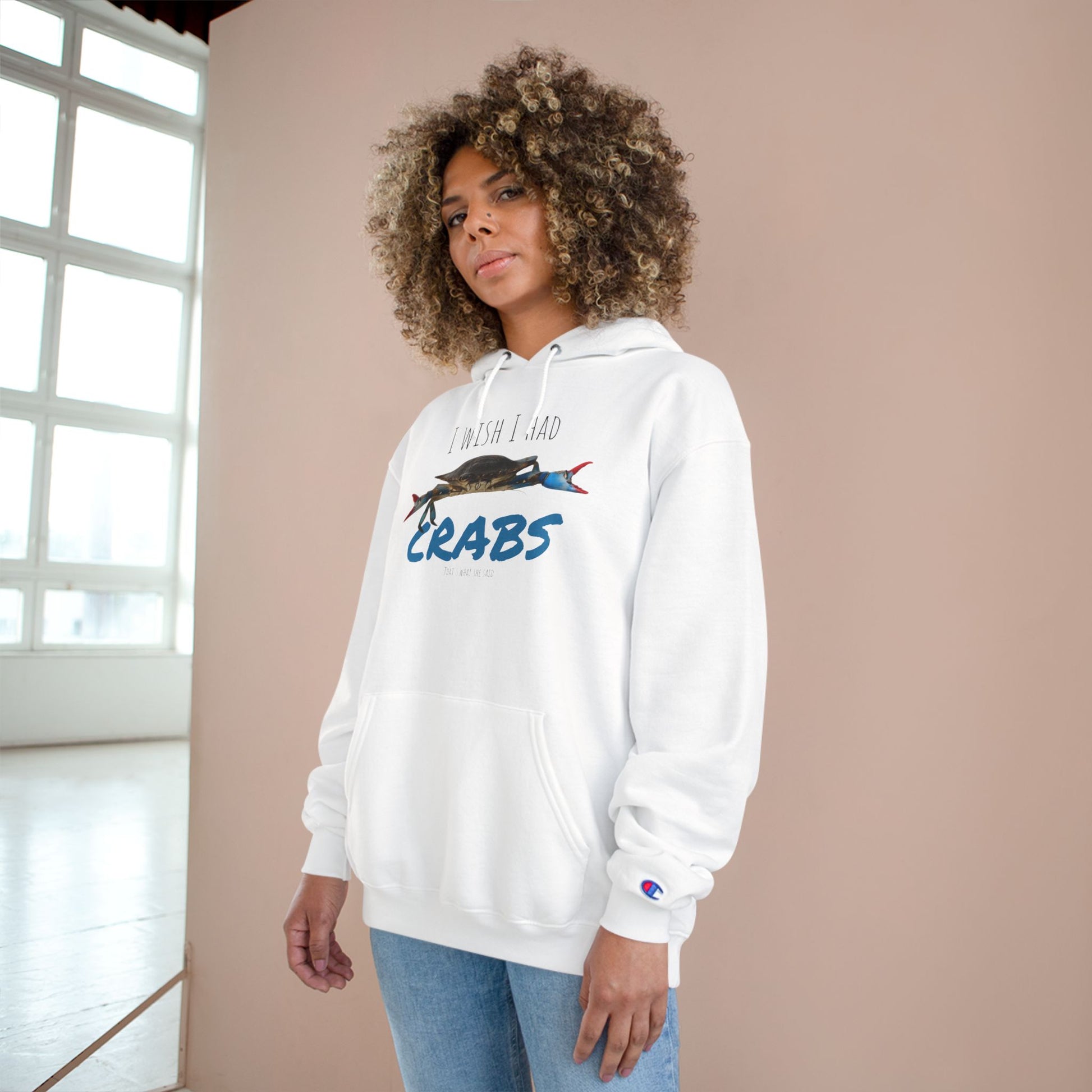 Funny Crab Hoodie, I Wish I Had Crabs Sweatshirt, Beachwear, Gift for Fisherman, Casual Wear, Summer Clothing