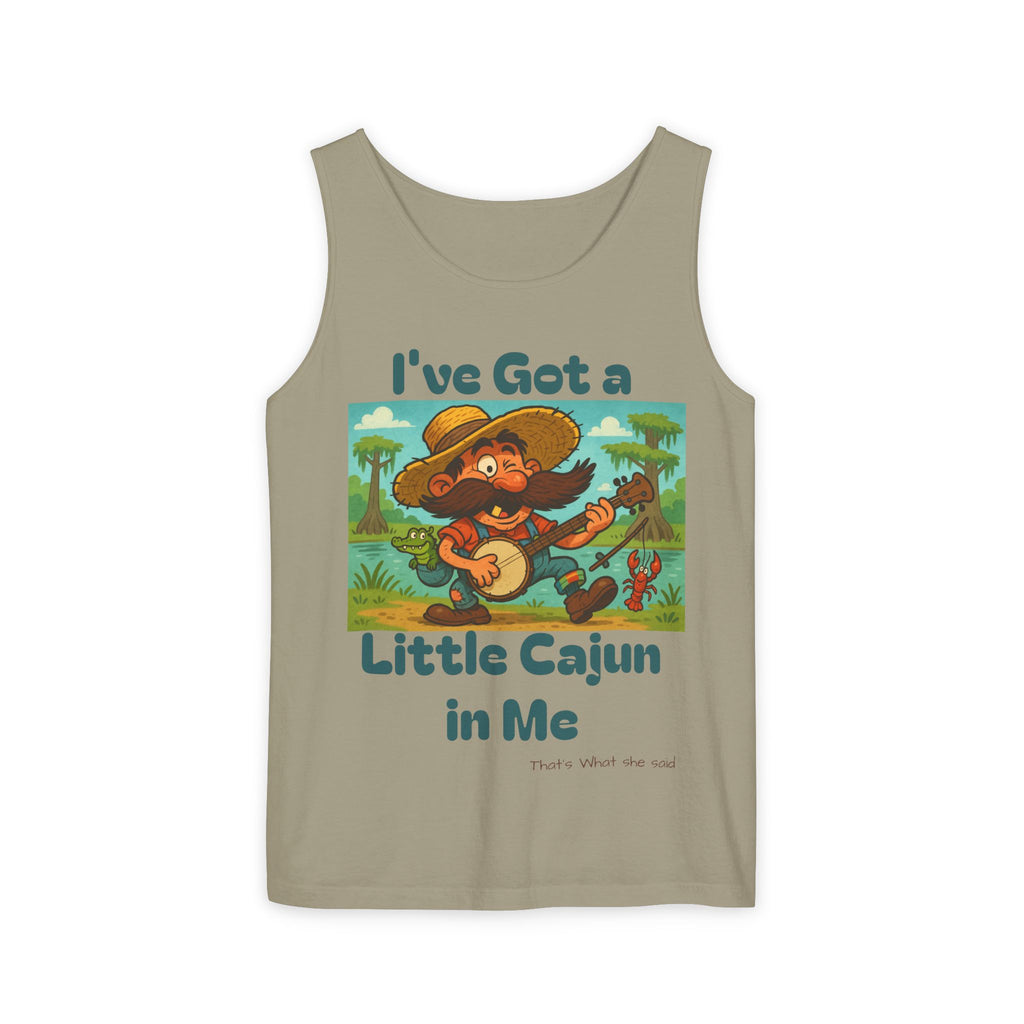 Tank Top - Funny 'I've Got a Little Cajun in Me' Design