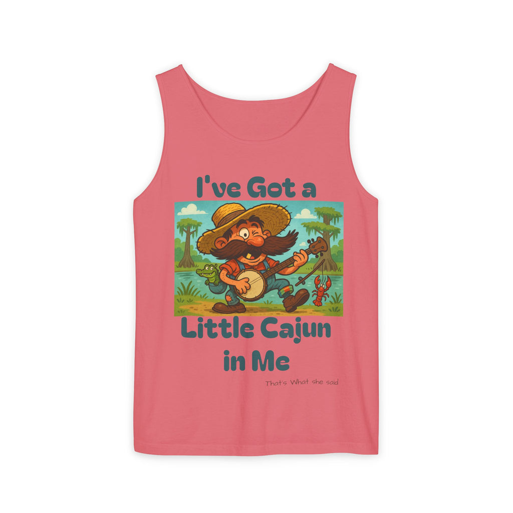 Tank Top - Funny 'I've Got a Little Cajun in Me' Design