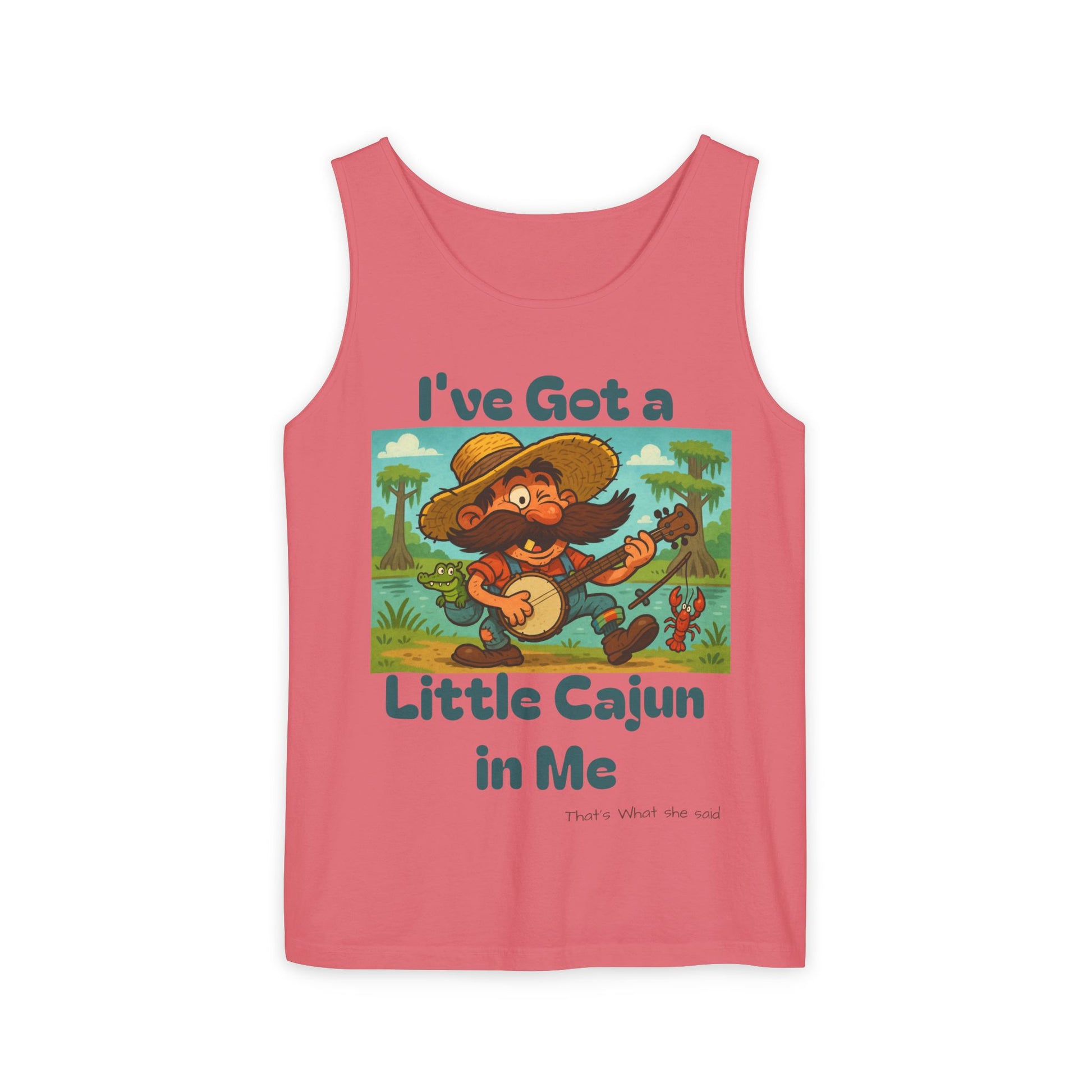Tank Top - Funny 'I've Got a Little Cajun in Me' Design