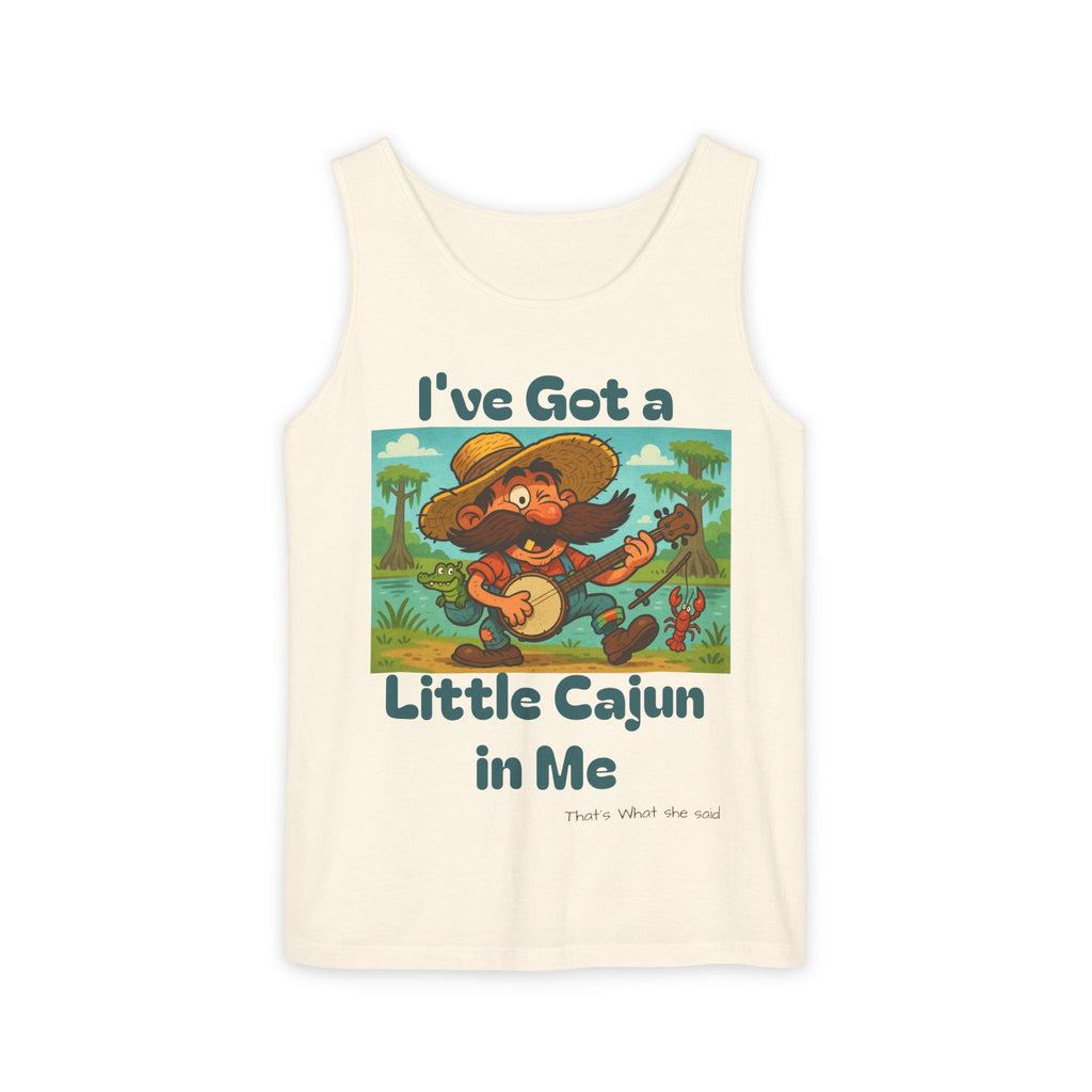 Tank Top - Funny 'I've Got a Little Cajun in Me' Design