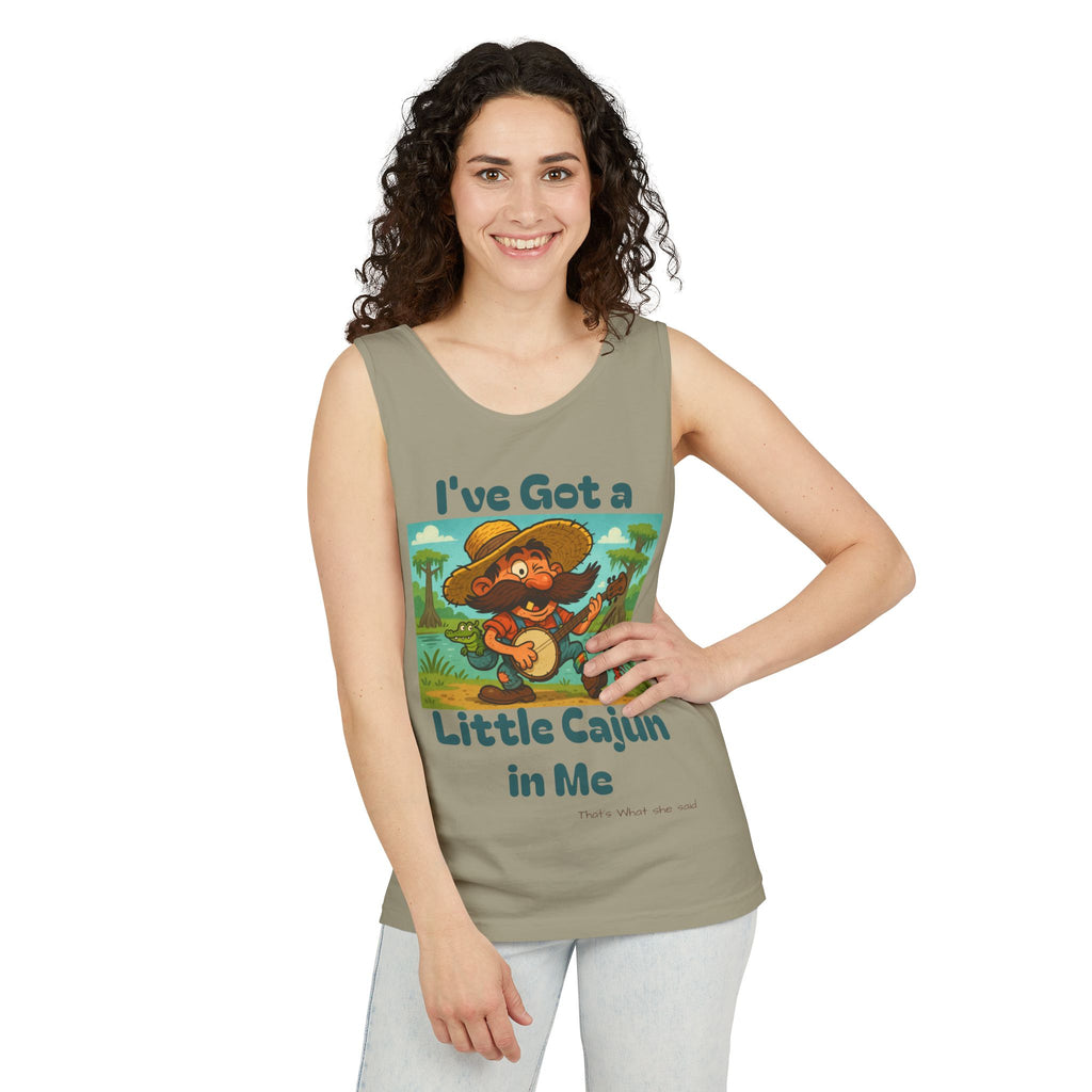 Tank Top - Funny 'I've Got a Little Cajun in Me' Design