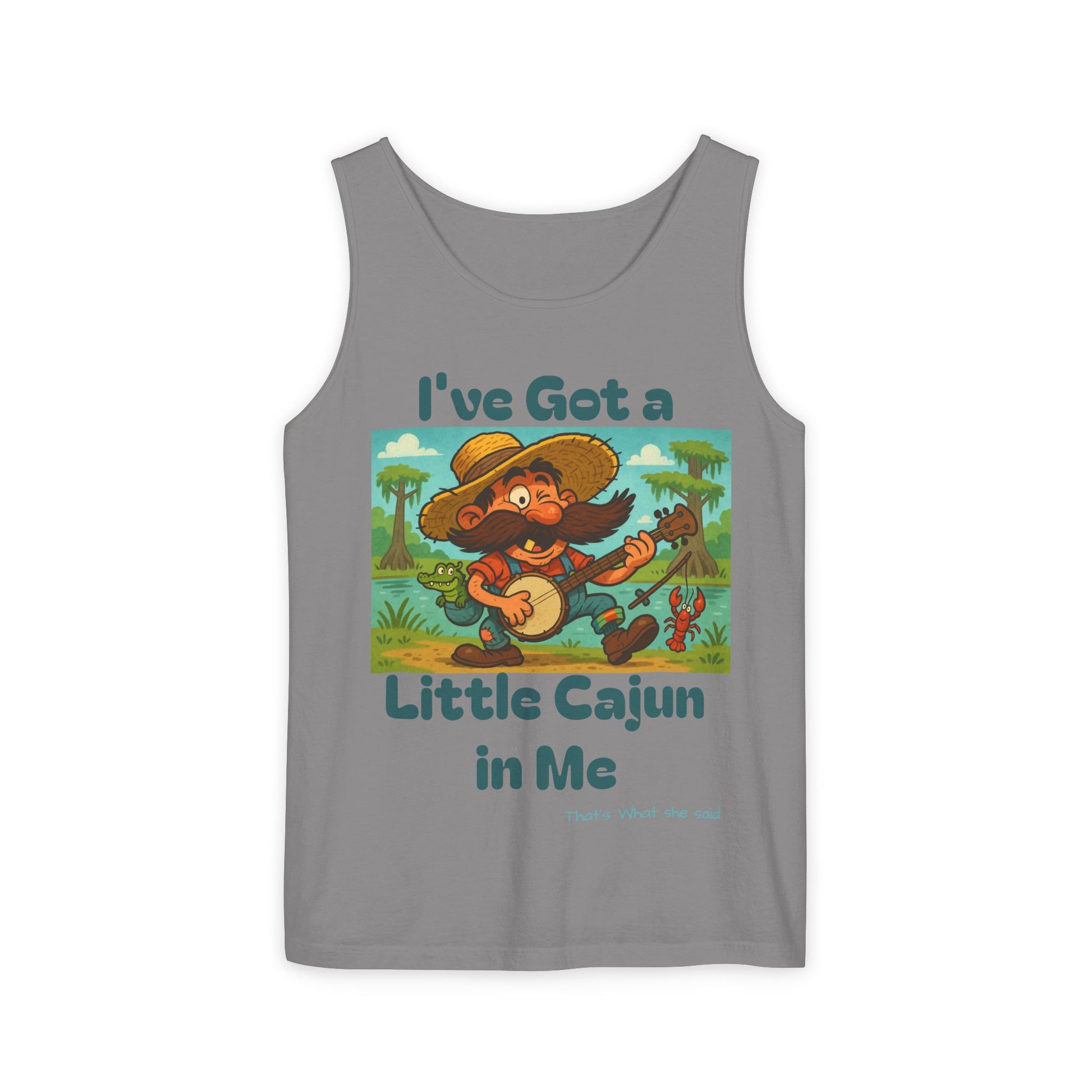 Tank Top - Funny 'I've Got a Little Cajun in Me' Design