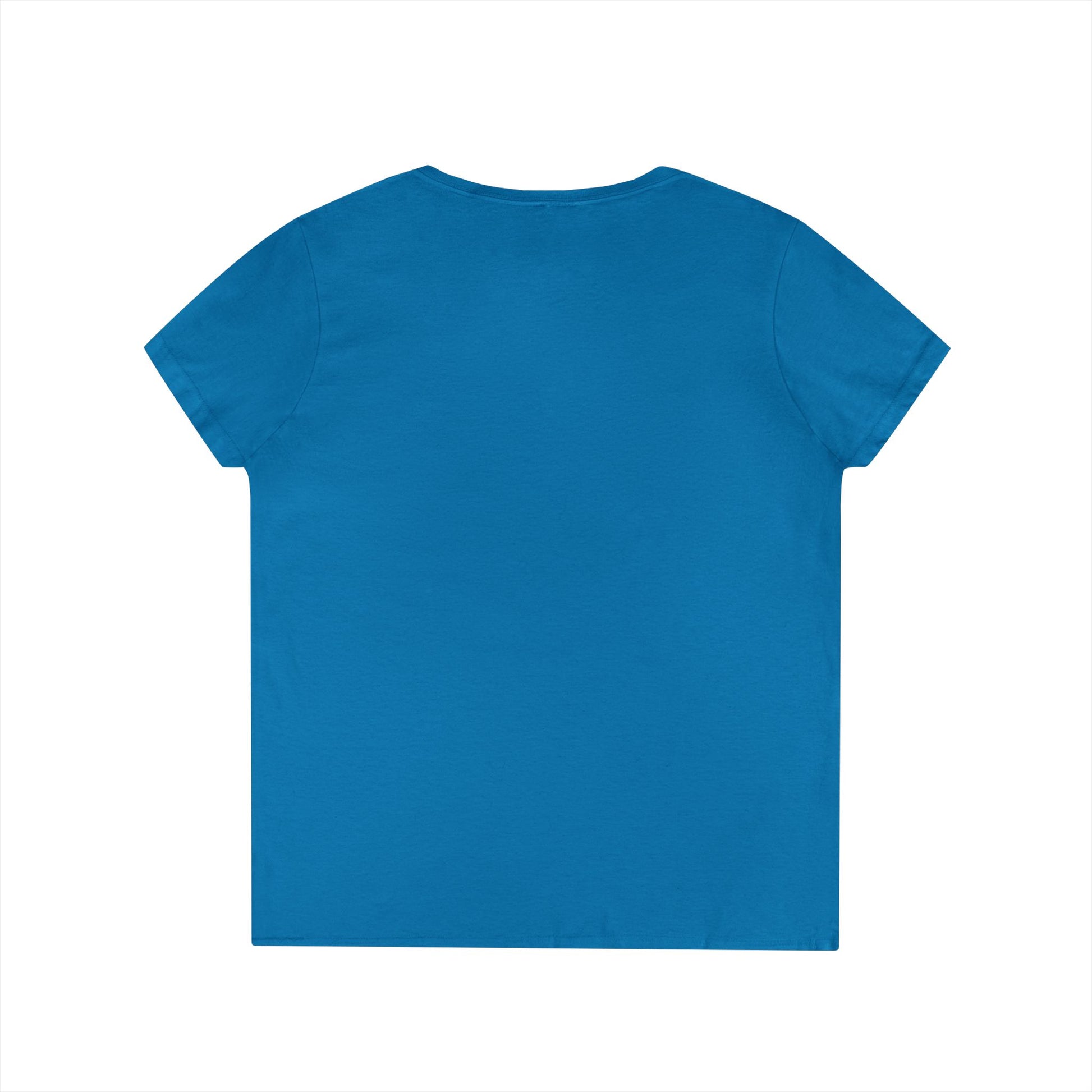 Funny Ladies V-Neck T-Shirt - I'm sorry he's an idiot