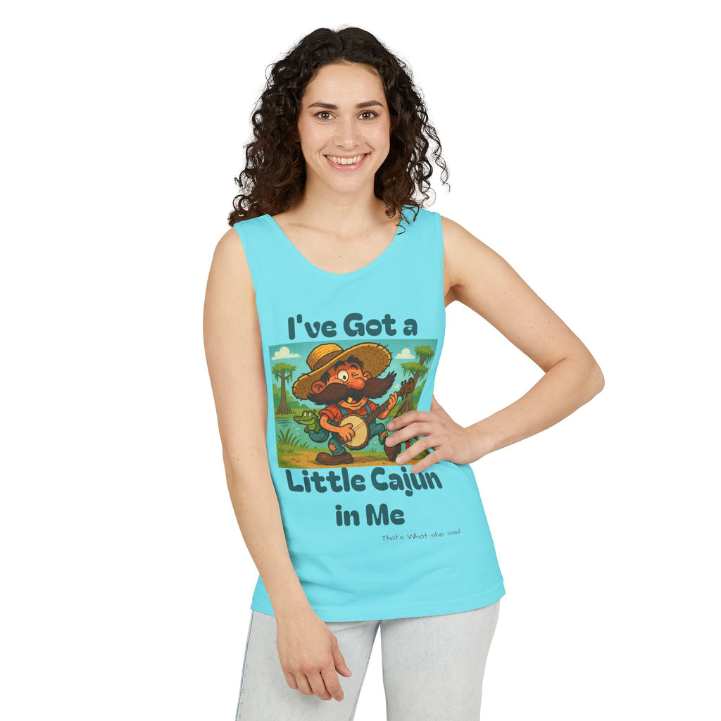 Tank Top - Funny 'I've Got a Little Cajun in Me' Design
