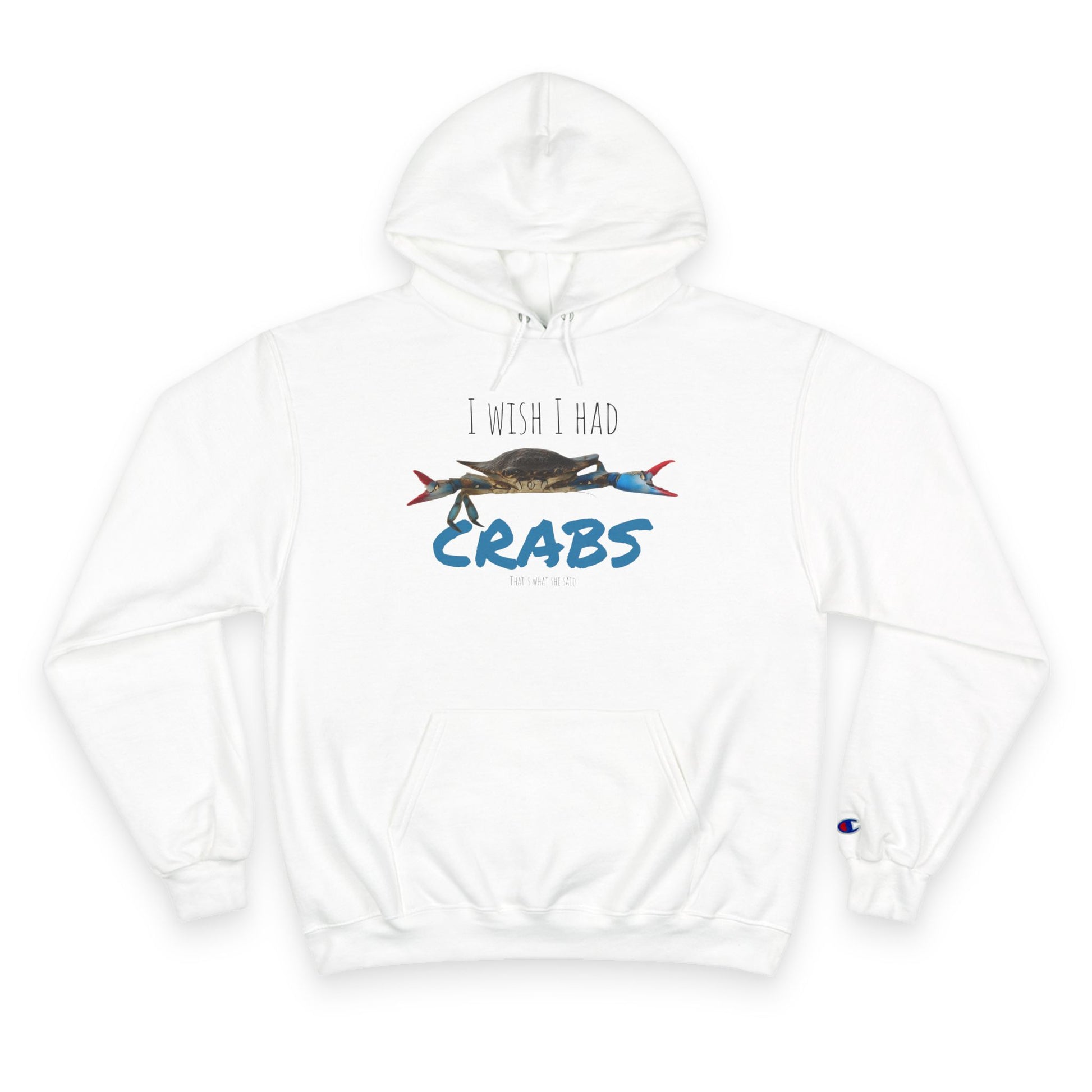 Funny Crab Hoodie, I Wish I Had Crabs Sweatshirt, Beachwear, Gift for Fisherman, Casual Wear, Summer Clothing