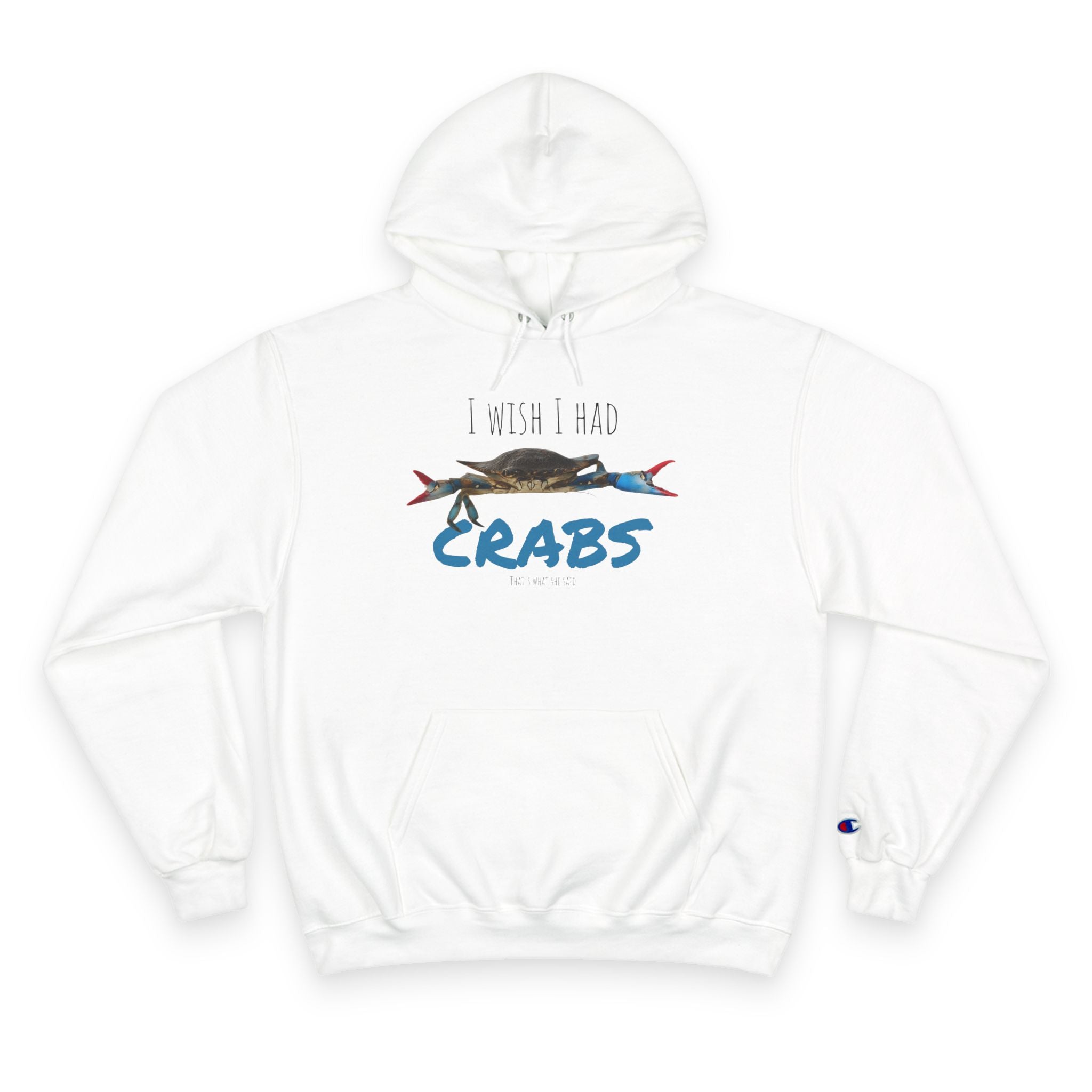 Funny Crab Hoodie, I Wish I Had Crabs Sweatshirt, Beachwear, Gift for Fisherman, Casual Wear, Summer Clothing