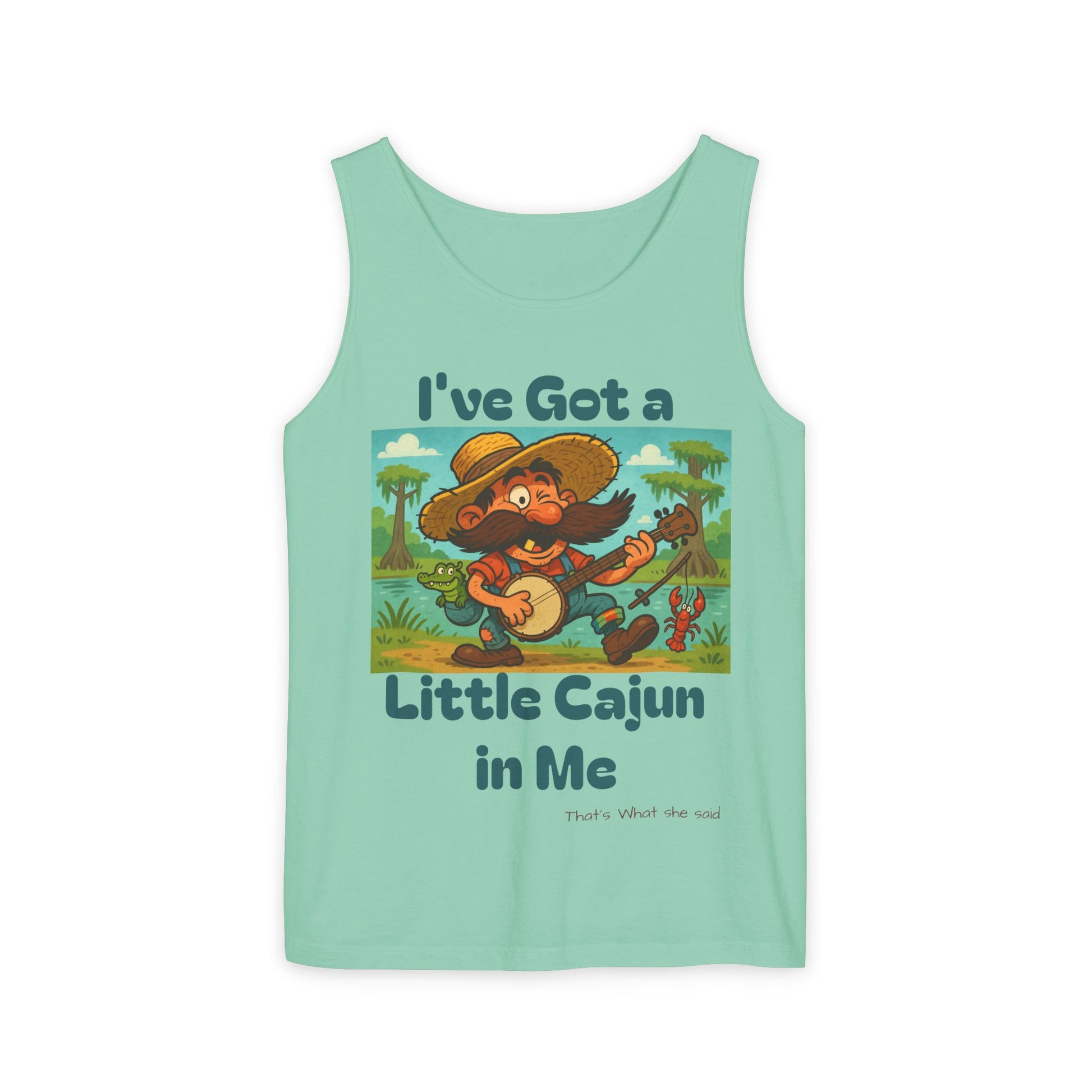 Tank Top - Funny 'I've Got a Little Cajun in Me' Design