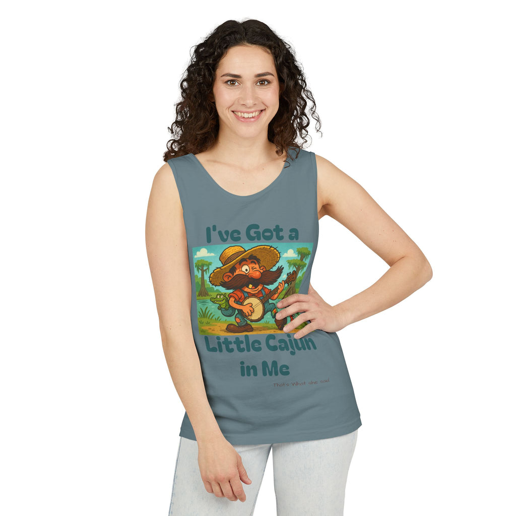 Tank Top - Funny 'I've Got a Little Cajun in Me' Design
