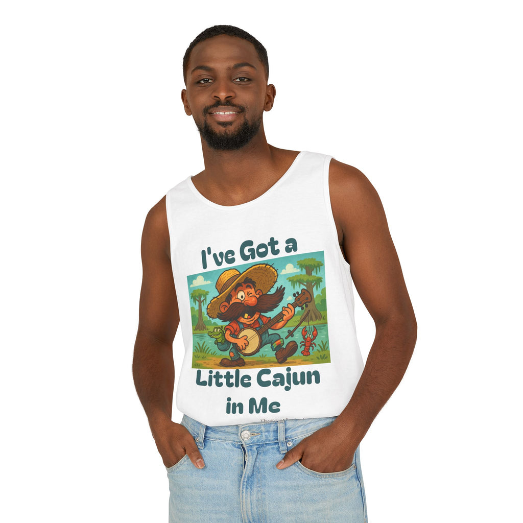 Tank Top - Funny 'I've Got a Little Cajun in Me' Design
