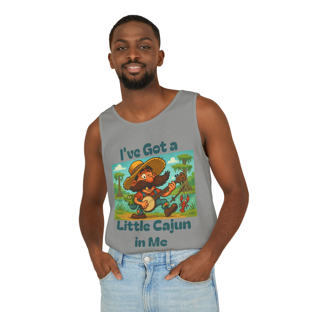 Tank Top - Funny 'I've Got a Little Cajun in Me' Design