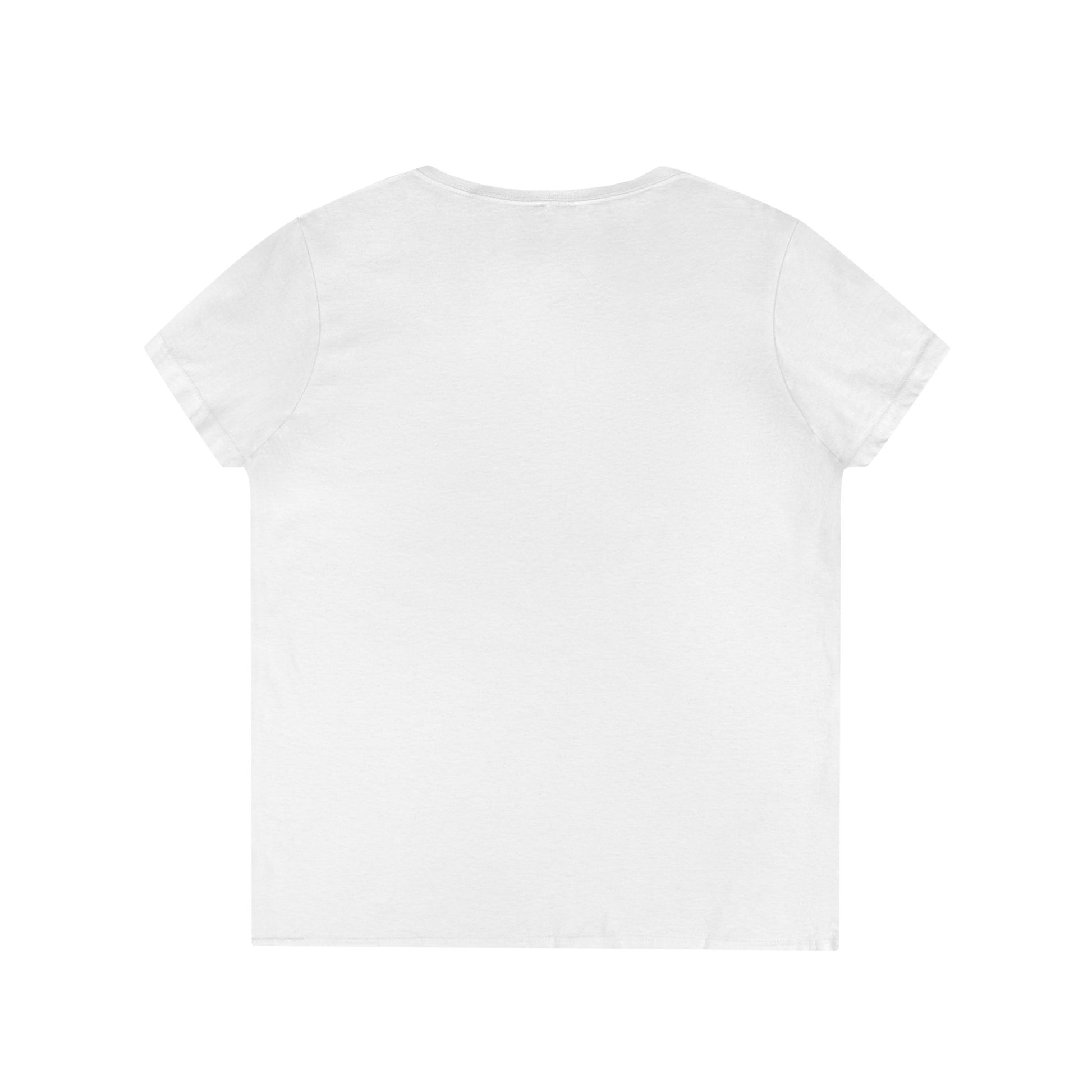 Funny White Lie Ladies' V-Neck T-Shirt - I never use my phone on the toilet