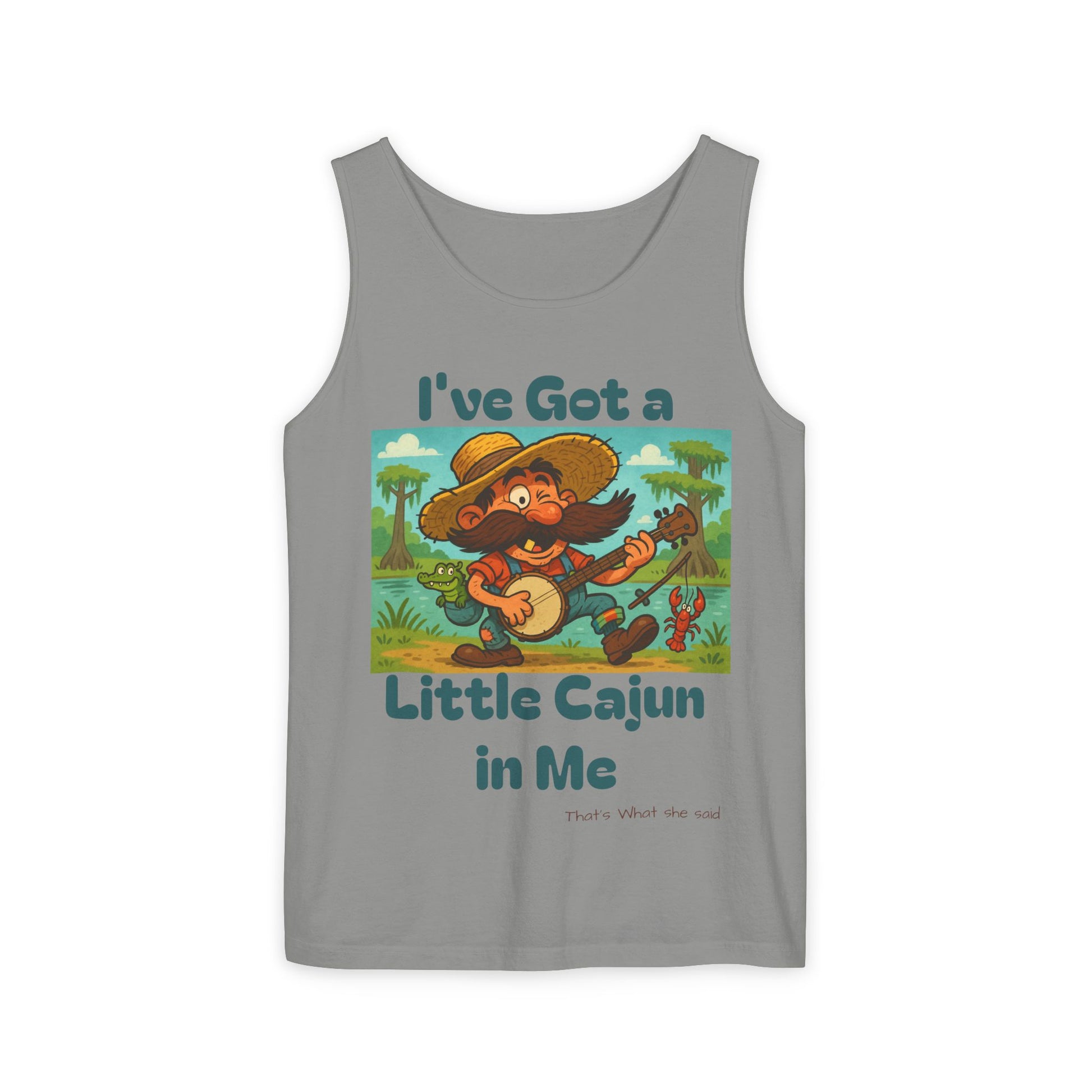 Tank Top - Funny 'I've Got a Little Cajun in Me' Design