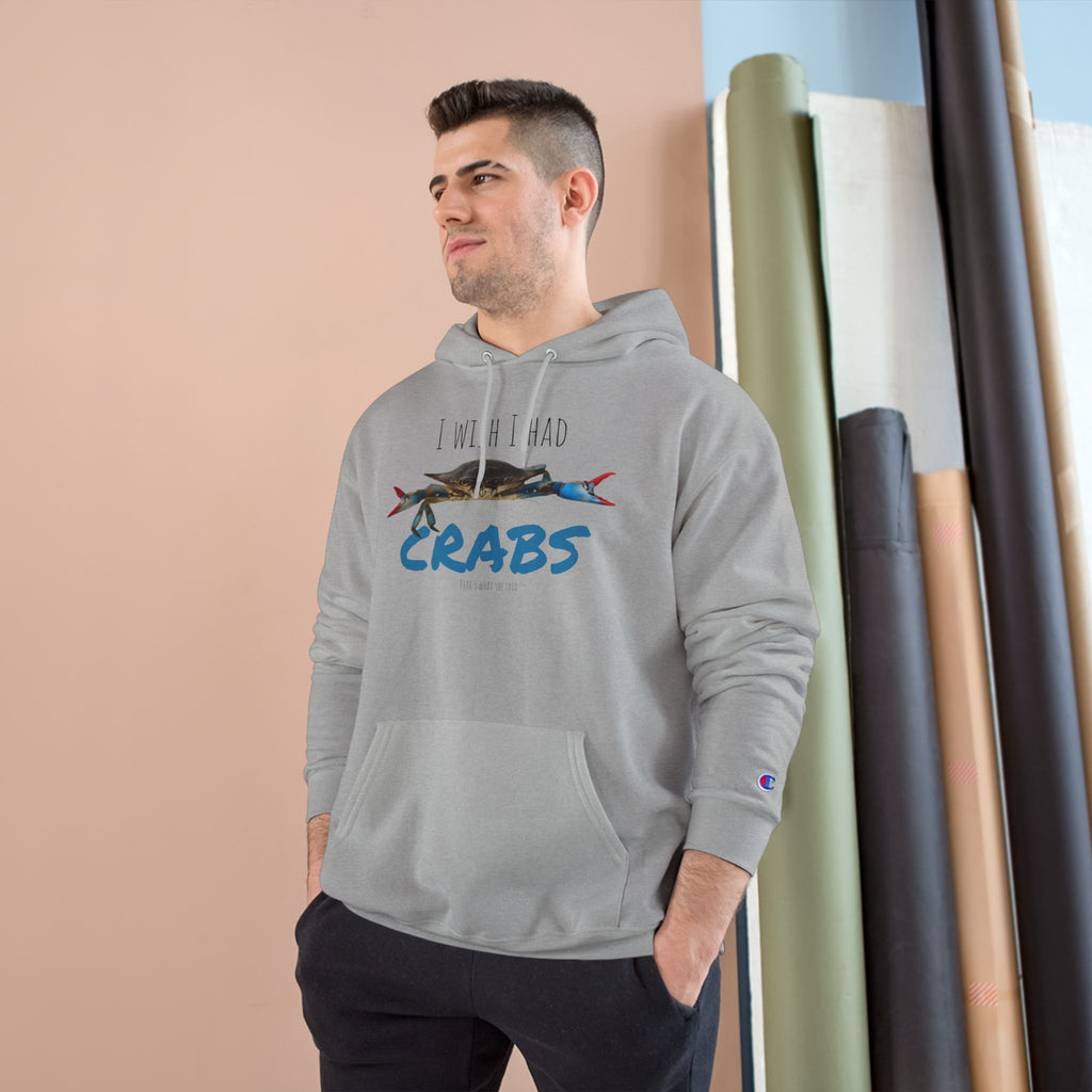 Funny Crab Hoodie, I Wish I Had Crabs Sweatshirt, Beachwear, Gift for Fisherman, Casual Wear, Summer Clothing