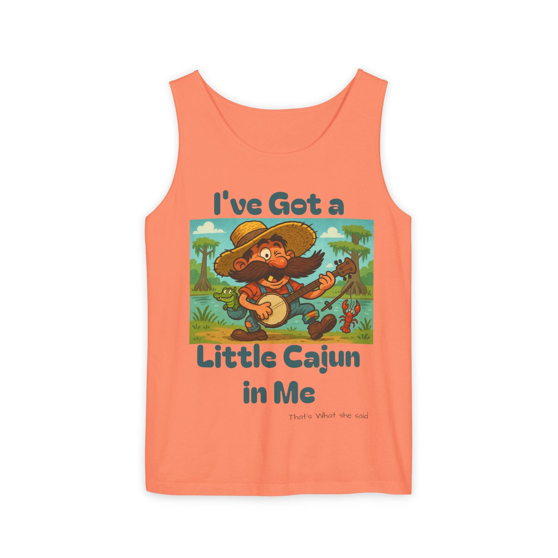 Tank Top - Funny 'I've Got a Little Cajun in Me' Design